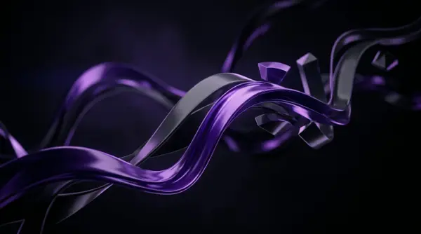 Abstract violet motion graphics shapes